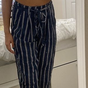Cropped Flowy Pants